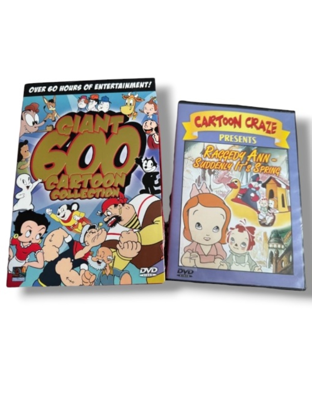 Giant 600 Cartoon Classics 12 Discs Retro Cartoons Betty Boop Raggedy Ann DVD